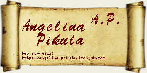 Angelina Pikula vizit kartica